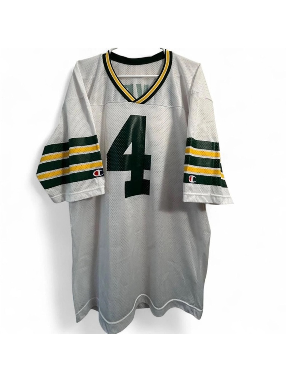 Vintage Champion Brett Favre #4 Green Bay Packers White NFL Jersey Mesh Large - Picture 2 of 3
